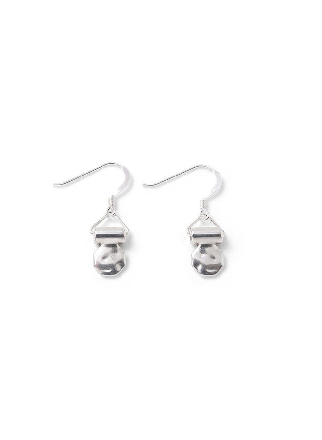 Copy of Blue Mix Glass Half Pennies Earrings