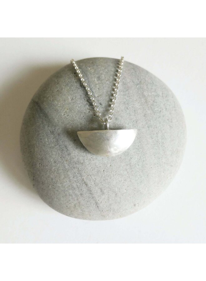 Copy of Hammered Disc Heavy Gold Vermeil Necklace 236