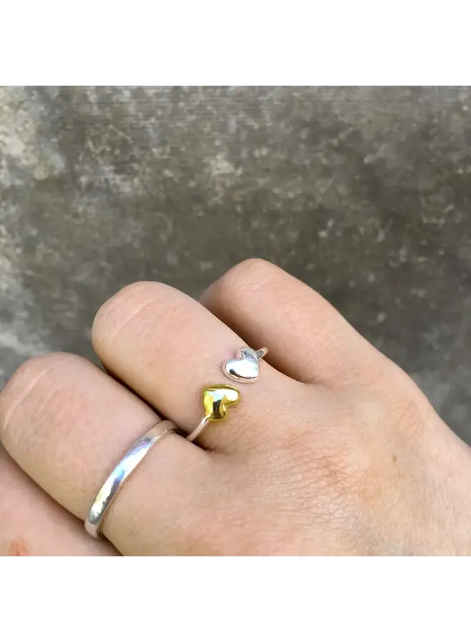 Copy of Turquoise  Silver Stacking Ring  S 218