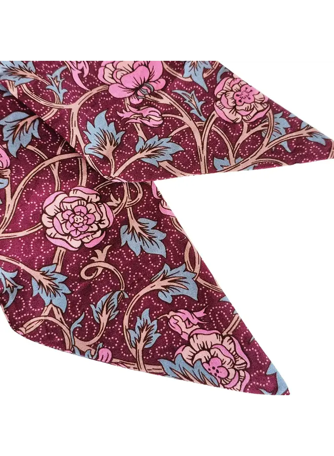Morris Rose Skinny Scarf - Morris Collection Boxed 249