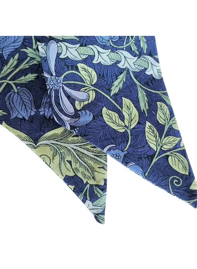 March Blue Skinny Scarf - Morris Collection Boxed 248