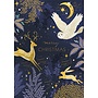 Midnight Owl Xmas Card by Sara Miller