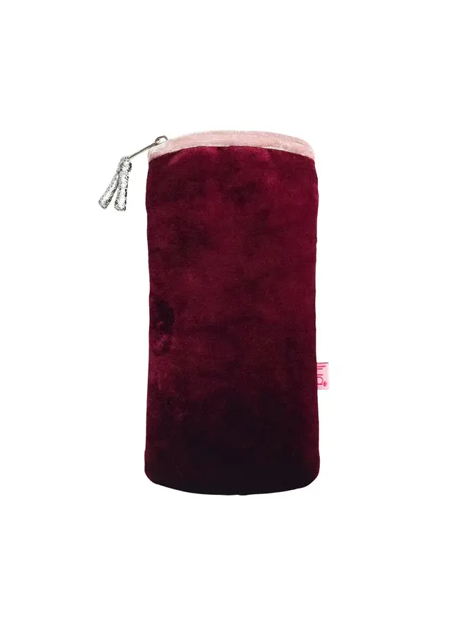 Porte-Lunettes en Velours Bordeaux 224
