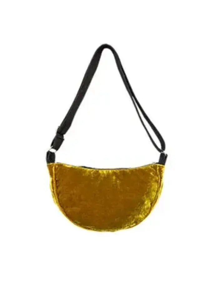 Mink  & Black Spots Half Moon Velvet Bacg 239
