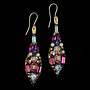 Multi Colour Large Drop Earrings 695
