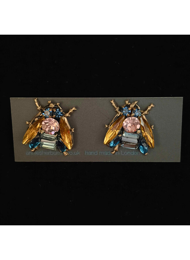 Copy of Bee with Turquoise Wings Stud Earrings 674