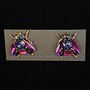 Bee with Purple Wings Stud Earrings 704