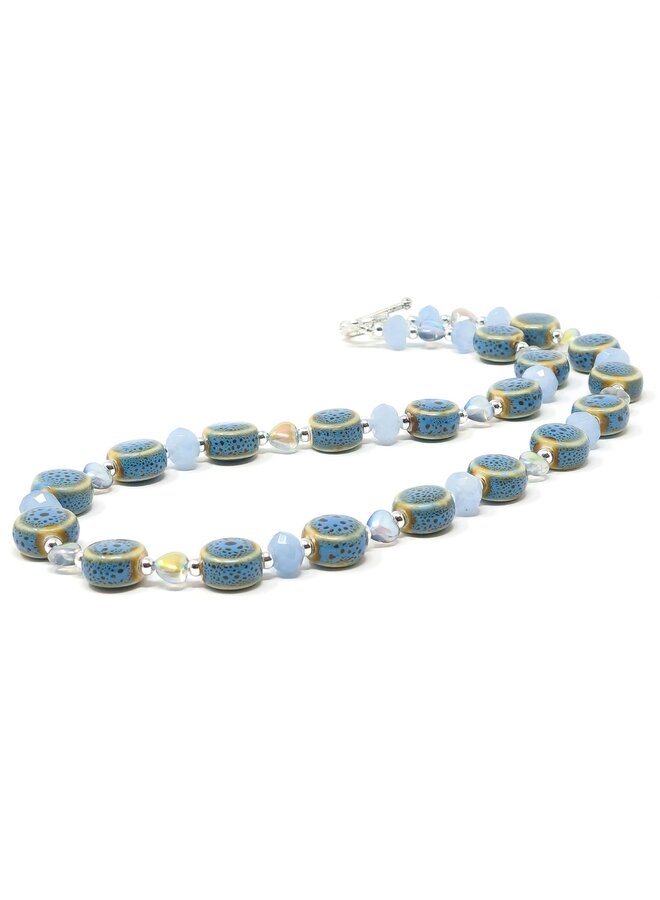 Whisper 3 Halsband med Ädelstenar och Porslin 163