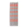 Stripped Festive Candles Willow Grey / Orange Flame