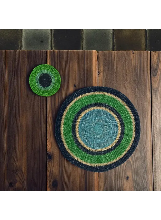 Seagrass Placemat - Beryl Green / Midnight Blue / Tropic Turquoise