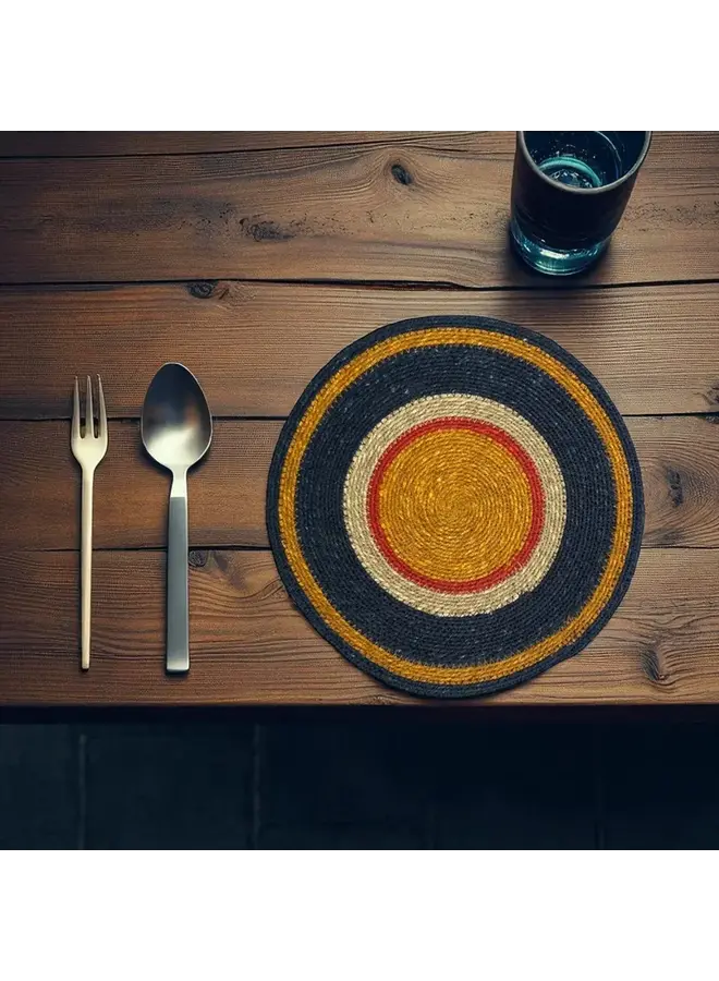 Copy of Seagrass Placemat - Beryl Green / Midnight Blue / Tropic Turquoise