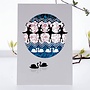 Ballerinas Laser cut card