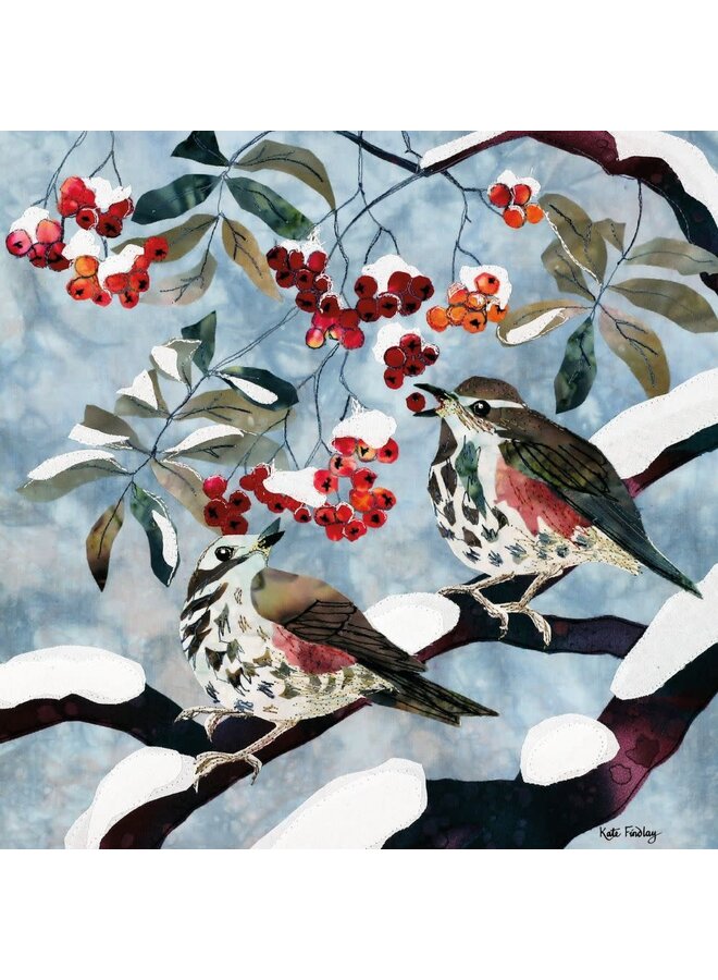 Redwing and Rowan  5  Christmas Charity Cards Pack