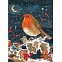 A Winter's Night Robin Christmas Charity Cards Pack of 8