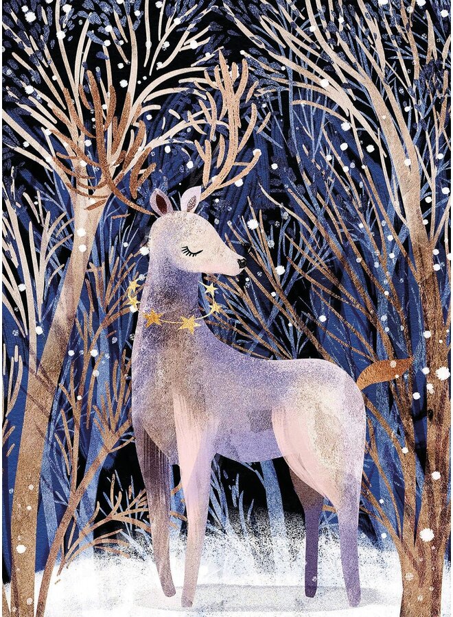 Copy of A Winter's Night Robin Christmas Charity Cards Pack of 8