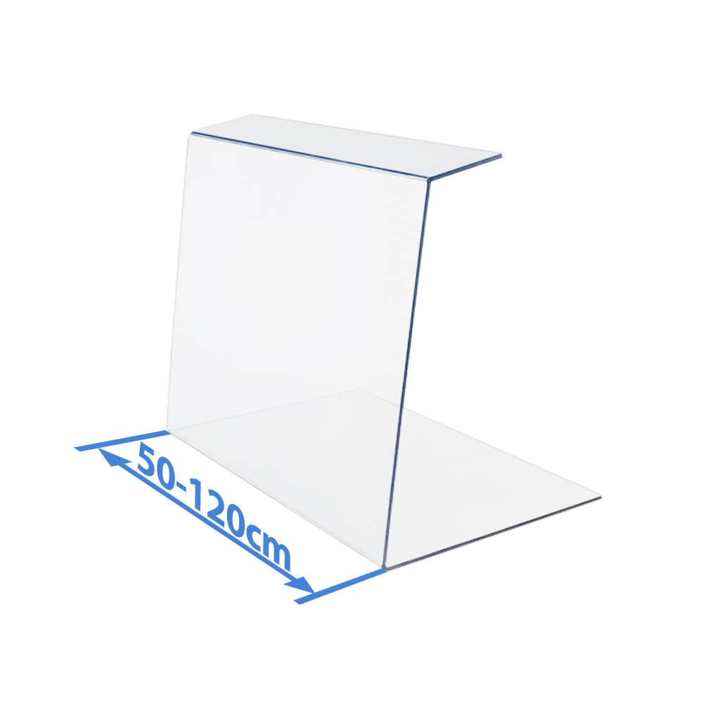 BISKAMI Spuckschutz 80cm - Hustenschutz Für Gastronomie Theken