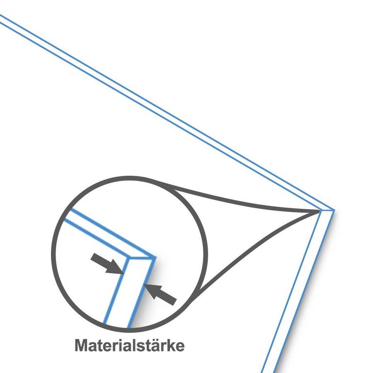 PVC Balkonverkleidung Hellgrau