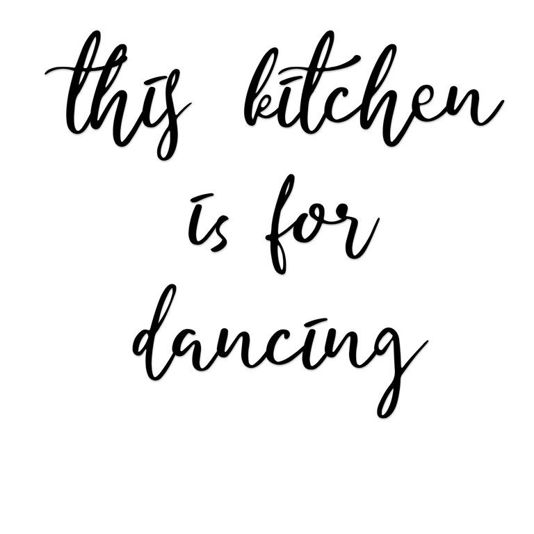 This kitchen is for dancing - Schwarz
