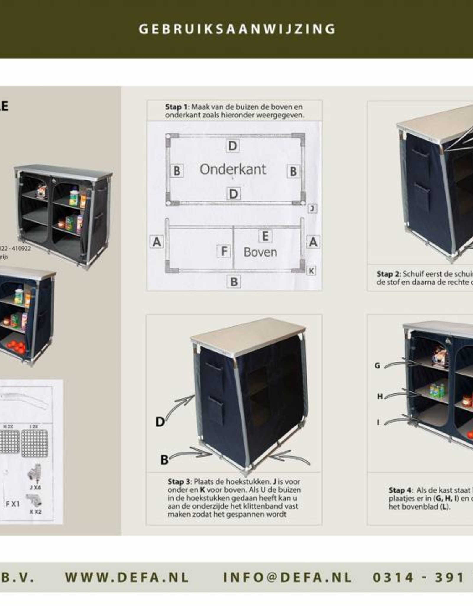 Defa Europe Defa Schräge Schrank 6 Bretter