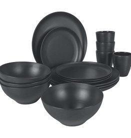 Bo-Camp Orville dinnerware set 16pcs Anthracite