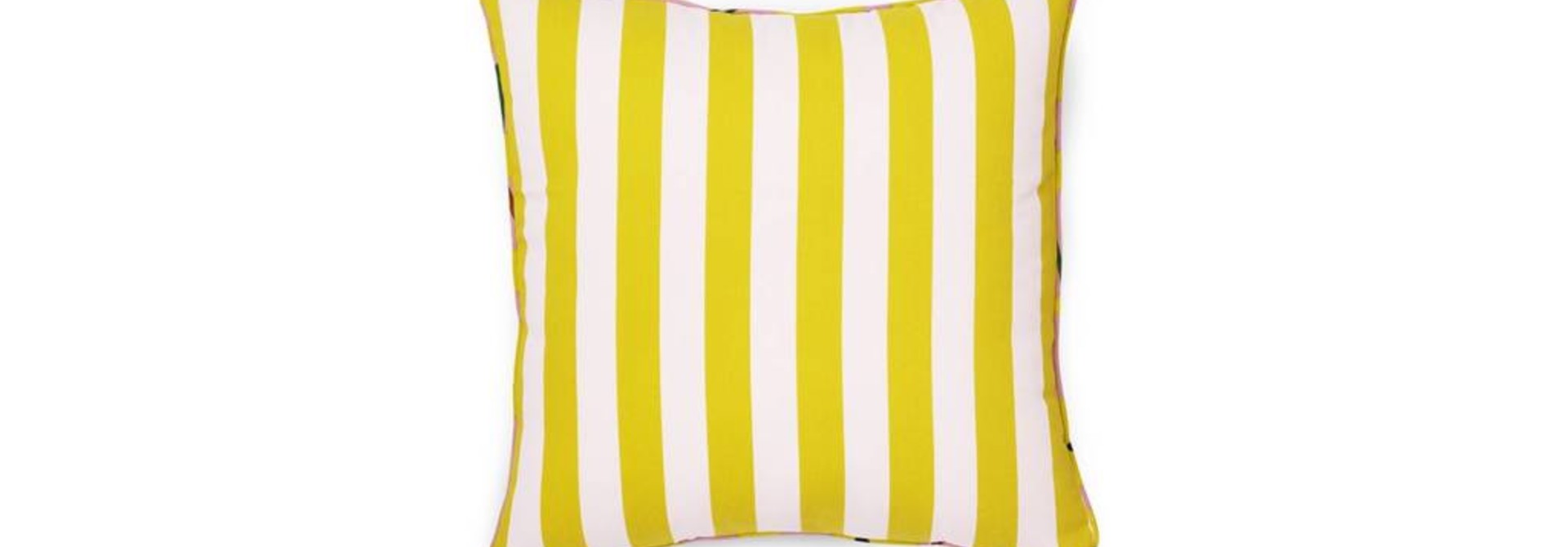 Posh cushion - Keep it simple - Pale rose / Lemon curry