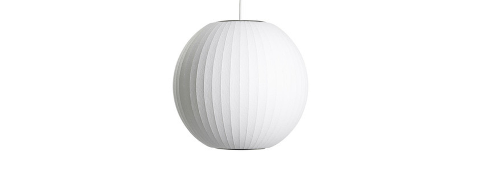 Nelson Ball Bubble Pendant - Off White