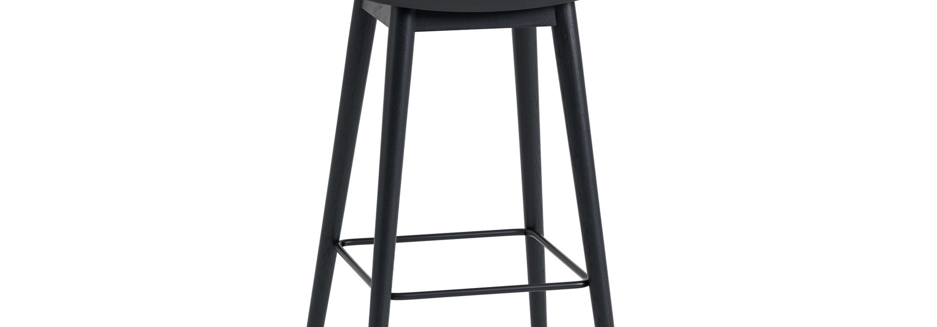 Fiber Bar Stool - Wood Base