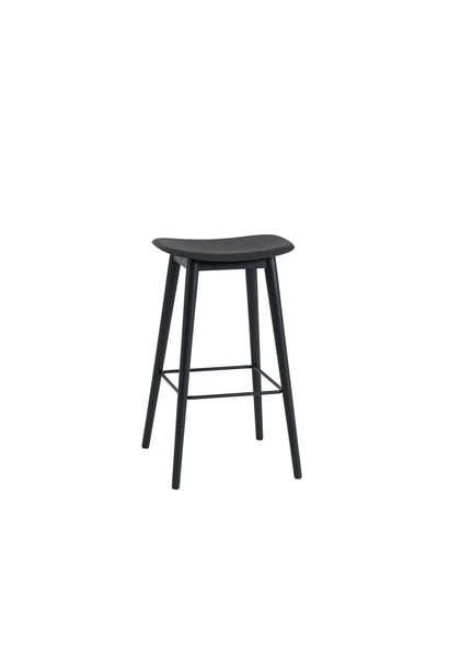 Fiber Bar Stool - Wood Base