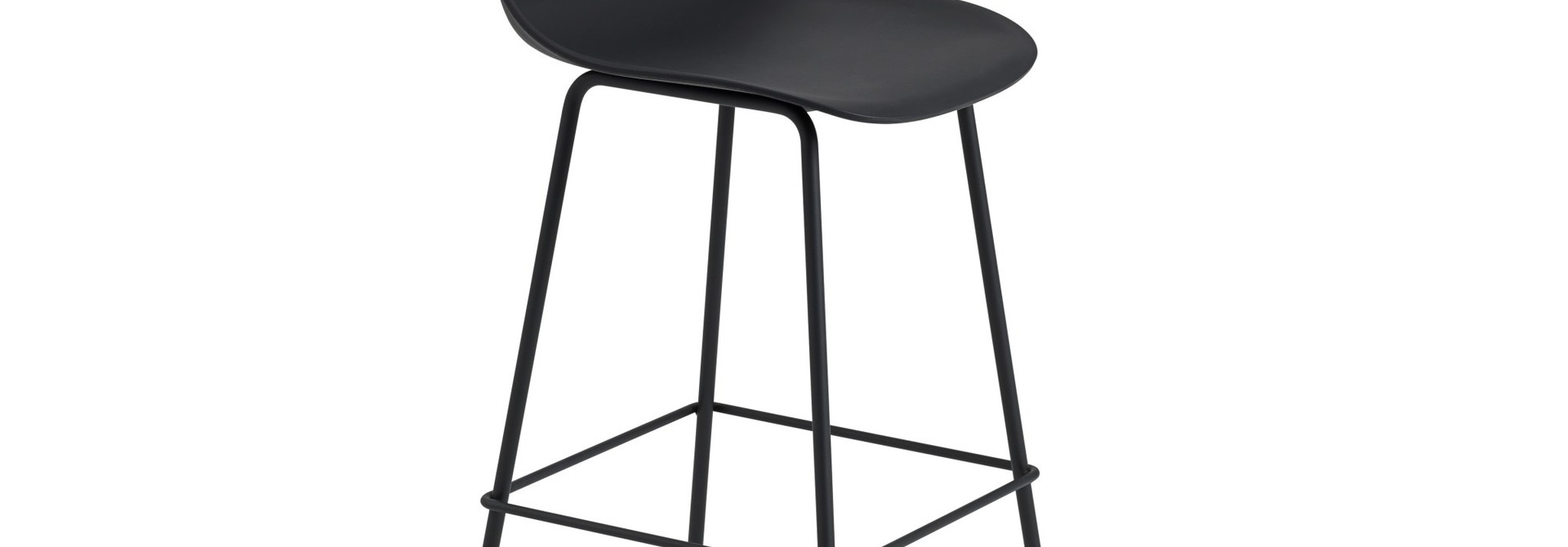 Fiber Counter Stool - Tube Base with backrest