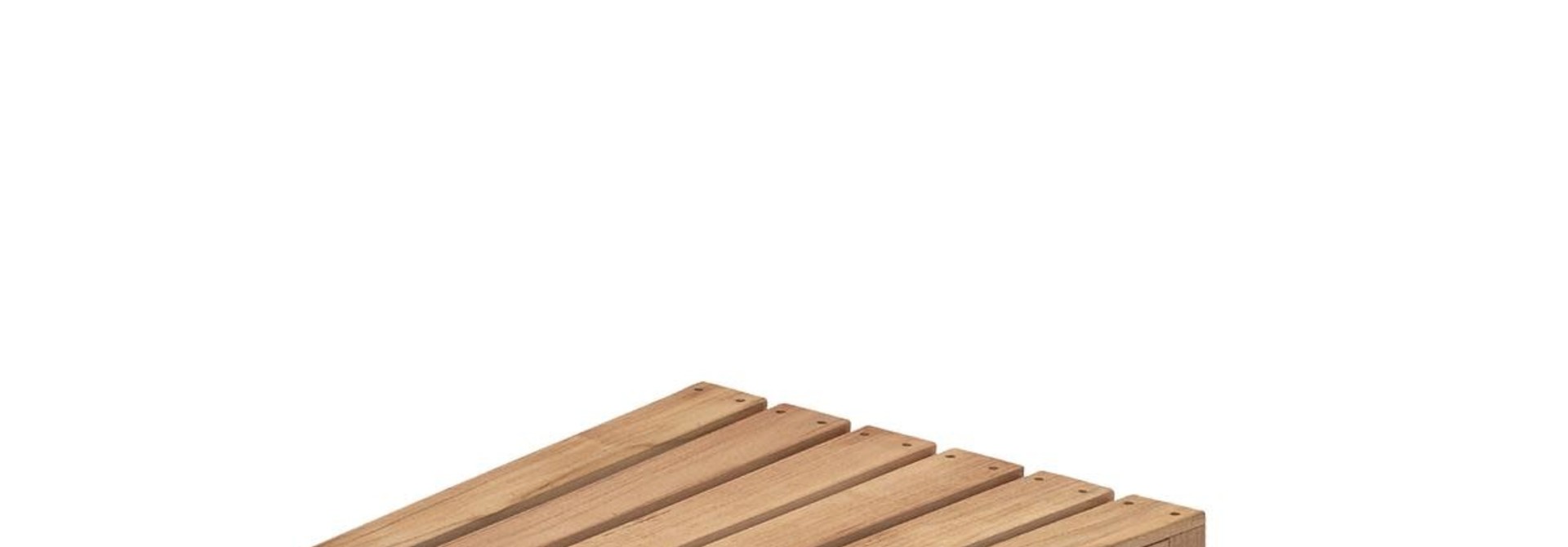 Between Lines Deck Stool Teak