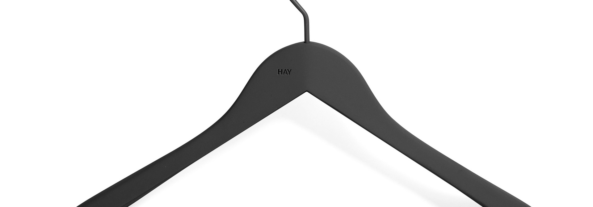 HAY Soft coat hanger wide w bar 4 pcs black