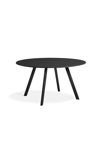 CPH 25 Table - Black water-based  lacquered solid oak