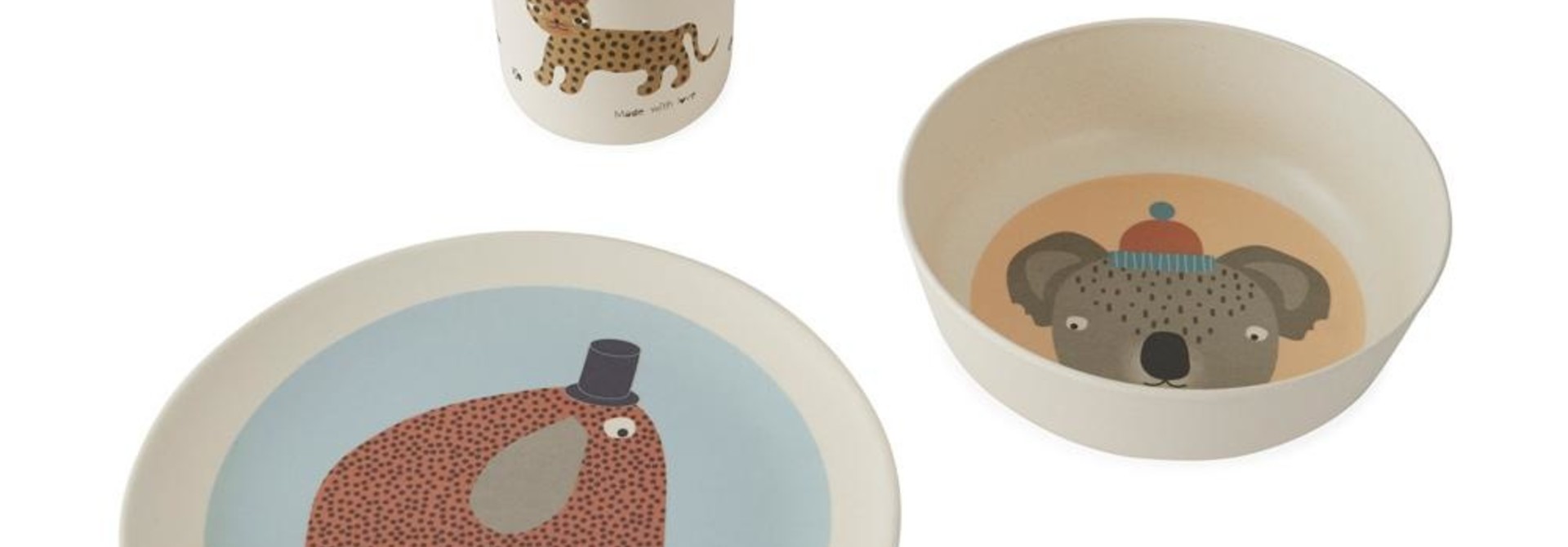 Hathi Bamboo Tableware Set