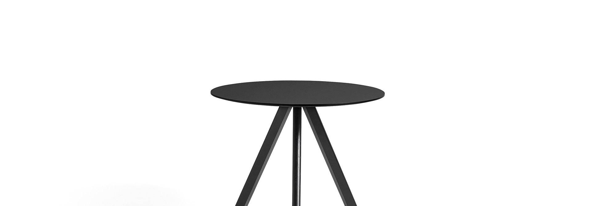 CPH 20 Table - Black water-based lacquered solid oak