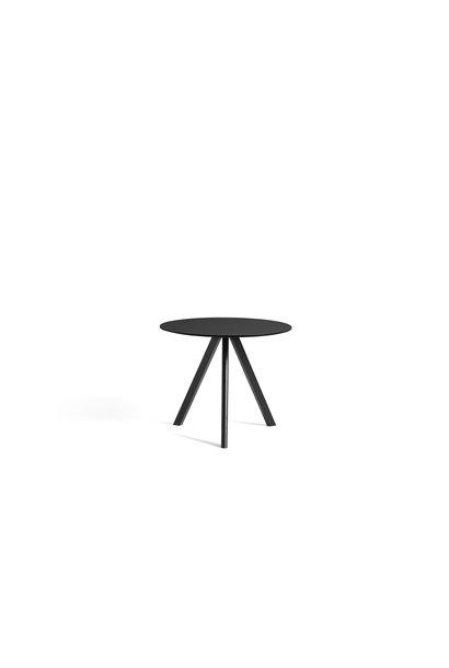 CPH 20 Table - Black water-based lacquered solid oak