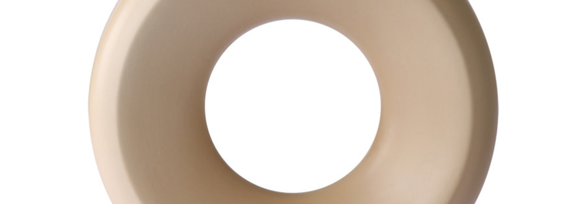 Ceramic circle vase L sand