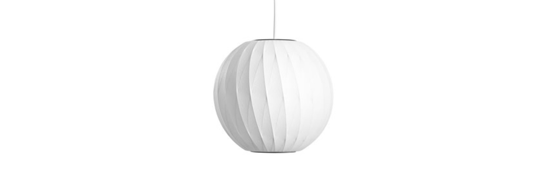 Nelson Ball Crisscross Bubble Pendant - Off White