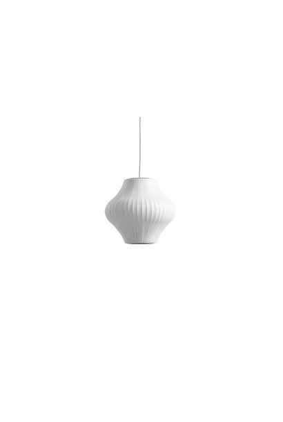 Nelson Pear Bubble Pendant - Off White