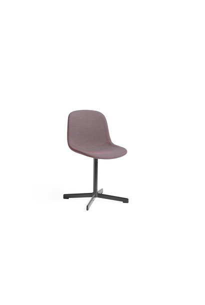 Neu 10 Swivel Base Upholstery - Soft black Powder coated aluminium