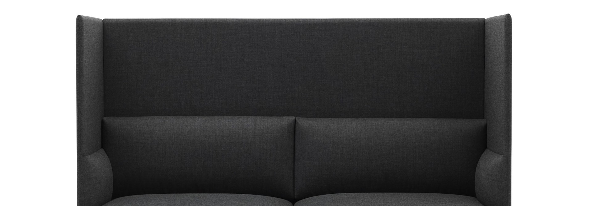 Outline Highback Sofa 2-seater black base