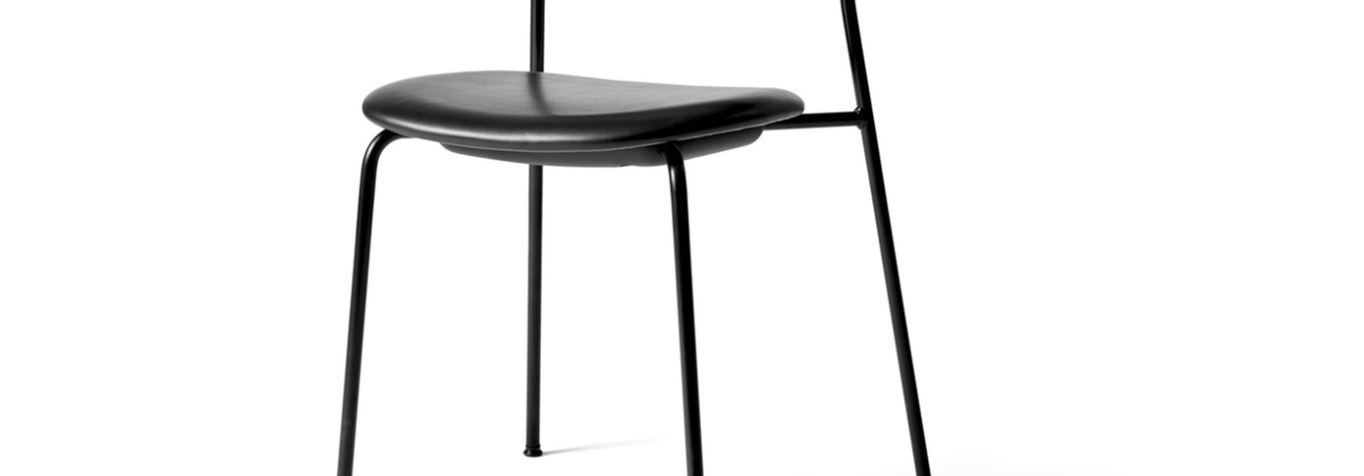 Co Dining Chair - Black powder coated steel - seat upholstery