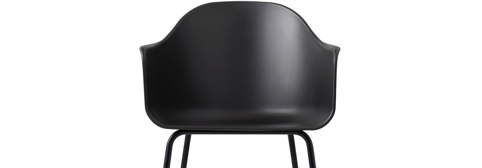 Harbour Dining chair - Steel base Black