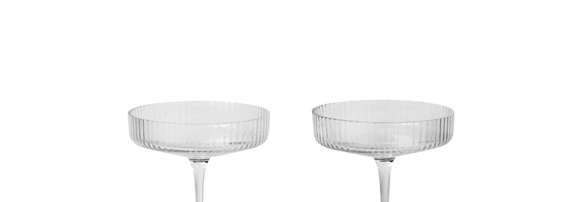 Ripple Champagne Saucers (s/2)