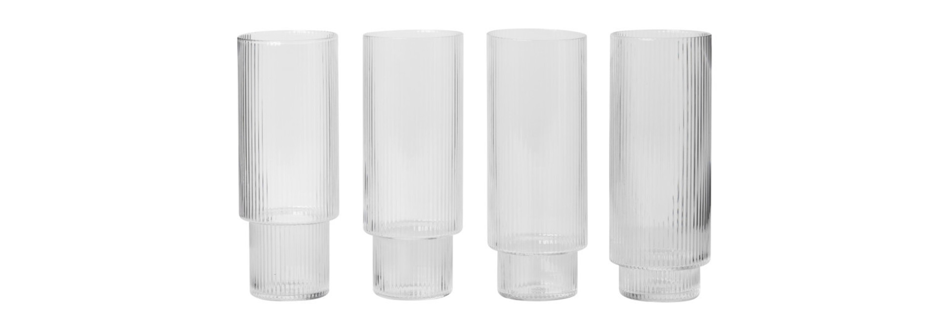 Ripple Long Drink Glasses (s4)