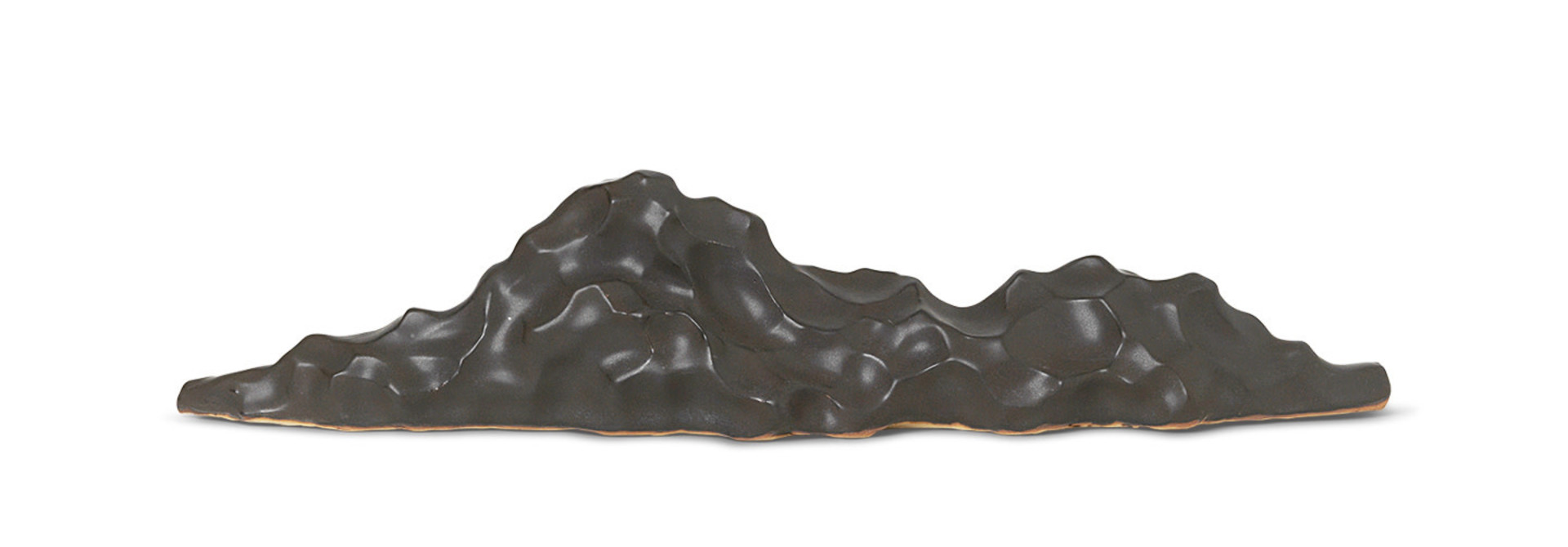 Berg Ceramic Sculpture - Low - Black