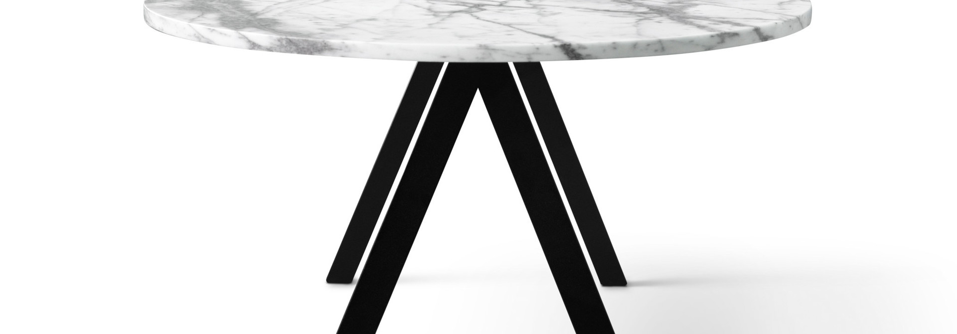 Saw Dining Table Rounded Marble 230x90