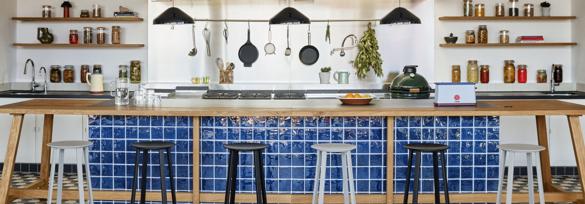 Colorful kitchens