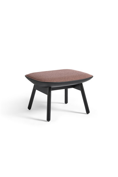 Uchiwa Ottoman - Black water-based lacquered oak