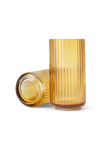 Lyngby Vase Amber Glass