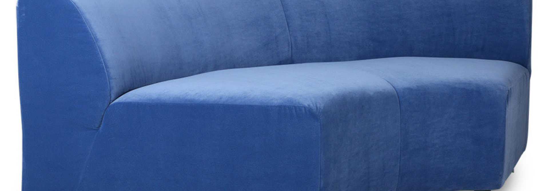 Jax Sofa Element Round - Royal Velvet Blue